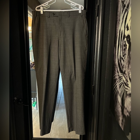 EUC- RALPH LAUREN MENS DRESS PANTS CHARCOAL GRAY SZ 36” x 34” - Picture 1 of 6
